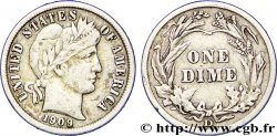 UNITED STATES OF AMERICA 1 Dime Barber 1909 Denver XF 