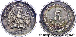 MESSICO 5 Centavos Aigle 1889 Mexico