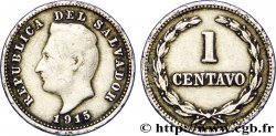 SALVADOR 1 Centavo Francisco Morazan 1915 Philadelphie TB+ 