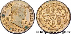 ESPAGNE 2 Maravedis Ferdinand VII 1827 Ségovie SUP 