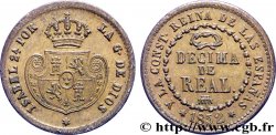 ESPAGNE 1/10 (Décimo) Real Isabelle II  1852 Ségovie TTB+ 