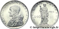 VATICAN AND PAPAL STATES 10 Lire Paul VI an II / la Prudence 1964  MS 
