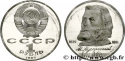 RUSSIE - URSS 1 Rouble BE (Proof) 150e anniversaire de la naissance du compositeur Modeste Petrovitch Moussorgski 1989 