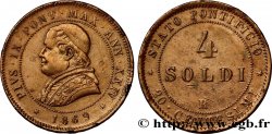 VATICAN AND PAPAL STATES 4 Soldi (20 Centesimi) Pie IX an XXIV 1869 Rome