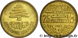 LEBANON 25 Piastres Cèdre du Liban 1952 Utrecht AU 