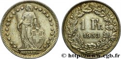 SWITZERLAND 1 Franc Helvetia 1953 Berne - B