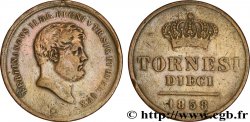 ITALIE - ROYAUME DES DEUX-SICILES 10 Tornesi Ferdinand II, roi de Naples et Sicile 1858 