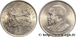 KENYA 1 Shilling emblème / Mzee Jomo Kenyatta 1967 