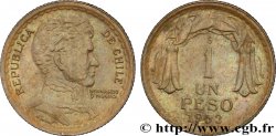 CHILE 1 Peso Bernardo O’Higgins 1953 Santiago - S° AU 