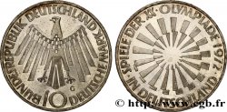 GERMANIA 10 Mark XXe J.O. Munich “IN DEUTSCHLAND” - Proof 1972 Karlsruhe