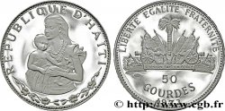 HAÏTI 50 Gourdes Proof femme à l’enfant / armes 1973 