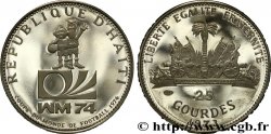 HAÏTI 25 Gourdes Proof mascottes coupe du Monde de football 1974 / armes 1973  SPL 