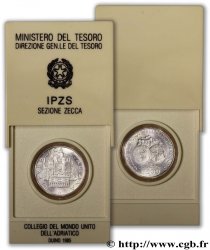 ITALIE 500 Lire Collège du Monde Uni de l’Adriatique 1985 Rome - R