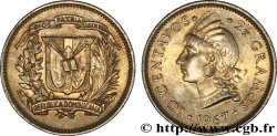 REPUBBLICA DOMINICA 10 Centavos emblème / princesse tainos 1967 