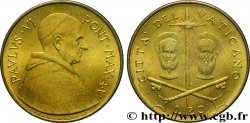 VATICAN AND PAPAL STATES 20 Lire Paul VI an V / Saint Pierre et Saint Paul 1967 Rome MS 