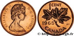 CANADA 1 Cent  Elisabeth II / feuilles d’érable 1965 