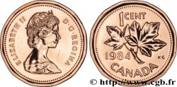 CANADA 1 Cent  Elisabeth II / feuilles d’érable 1984 