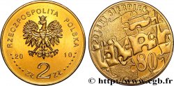 POLAND 2 Zlote 30e anniversaire des évènements d’août 1980 : aigle / puzzle 2010 Varsovie