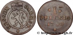 ALEMANIA - HESSE 1 Pfennig Hesse-Darmstadt : lion couronné 1790  BC 