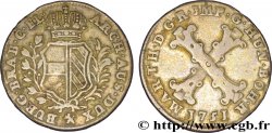 BELGIQUE - PAYS-BAS AUTRICHIENS 20 Liards Pays-Bas Autrichiens frappe au nom de Marie-Thérèse / armes 1751 Bruges