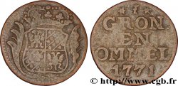 PAYS-BAS - PROVINCES-UNIES 1 Duit Groningue 1771  TB 