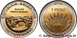 ARGENTINIEN 1 Peso bicentenaire de la Révolution de Mai : le glacier Perito Moreno 2010 
