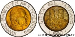 VATIKANSTAAT UND KIRCHENSTAAT 500 Lire Jean Paul II an X / Christ et colombe 1988 Rome fST 