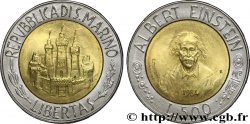SAINT-MARIN 500 Lire Albert Einstein : les trois tours / portrait du savant 1984 Rome - R