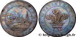 ROYAUME-UNI (TOKENS) 1 Penny Tavistock (Devonshire) Devon Mines / couronne à plumes du prince de Galles (variété avec fumée se dirigeant vers la gauche) 1811  TB+ 