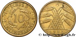 ALLEMAGNE 10 Rentenpfennig gerbe de blé 1924 Berlin TB+ 