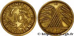 DEUTSCHLAND 10 Reichspfennig gerbe de blé 1932 Berlin
