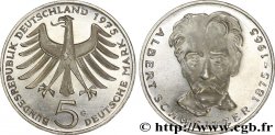 ALLEMAGNE 5 Mark Proof Albert Schweitzer 1975 Karlsruhe - G SPL 
