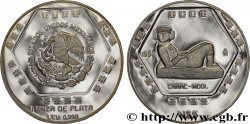 MEXICO 5 Nuevos Pesos or proof civilisations précolombiennes - série Maya : aigle / Chac-Mool de Chichén Itzá 1994 Mexico MS 