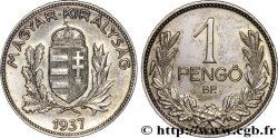 UNGARN 1 Pengö 1937 Budapest VZ 