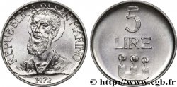 SAN MARINO 5 Lire Saint Marin 1972 Rome - R