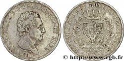 ITALIE - ROYAUME DE SARDAIGNE 5 Lire Charles Félix, roi de Sardaigne 1830 Gênes TTB 