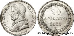 VATICAN ET ÉTATS PONTIFICAUX 20 Baiocchi Pie IX an IV 1850 Rome