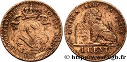 BELGIO 1 Centime lion monogramme de Léopold Ier 1861 