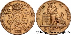 BELGIO 5 Centimes monograme de Léopold 1859 