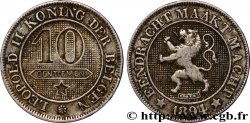 BELGIQUE 10 Centimes lion légende flamande 1894  TTB 