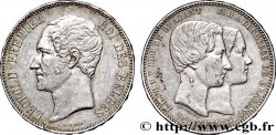 BELGIQUE 5 Francs mariage du Duc et de la Duchesse de Brabant 1853 