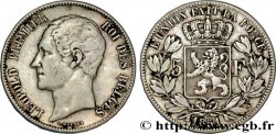 BELGIUM 5 Francs Léopold Ier 1851 