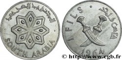 FEDERACIóN DE ARABIA DEL SUR 1 Fils emblème / poignards croisés 1964 