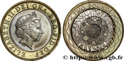 ROYAUME-UNI 2 Pounds (Livres) Elizabeth II tranche B 2008 Llantrisant SPL 