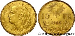 SUISSE 10 Francs or &nbsp;Vreneli&nbsp; 1922 Berne SUP 