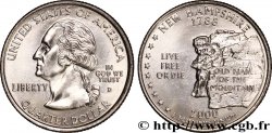 ESTADOS UNIDOS DE AMÉRICA 1/4 Dollar New Hampshire : rocher dit du viel homme de la montagne du Mont Cannon 2000 Denver