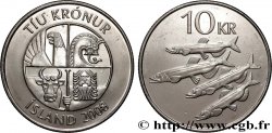 ICELAND 10 Kronur 4 capelans 2008 