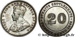 MALAISIE - ÉTABLISSEMENTS DES DÉTROITS 20 Cents Straits Settlements Georges V 1935  TTB+ 