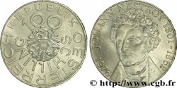 AUTRICHE 100 Schilling 175e anniversaire de la naissance de Johann Nestroy, comédien et dramaturge viennois 1976 