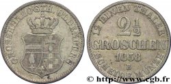 ALLEMAGNE - OLDENBOURG 2 1/2 Silbergroschen écu couronné 1858 Hanovre